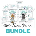 1950s Trivia for Seniors: Printable Individual or Game Bundle