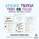Free Spring Trivia True or False Game: 20 Questions