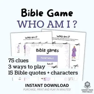 Who Am I Bible Game: Look Inside