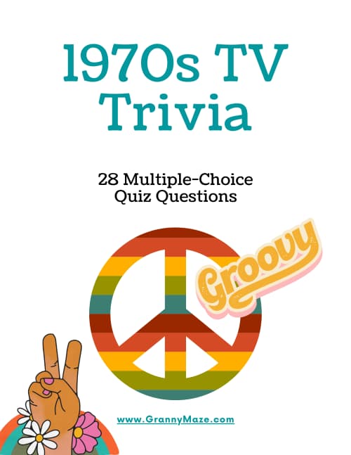 1970s TV Trivia for Seniors - 28 Fun Multiple Choice Quiz Questions