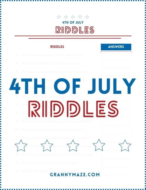 fun 4th of july riddles