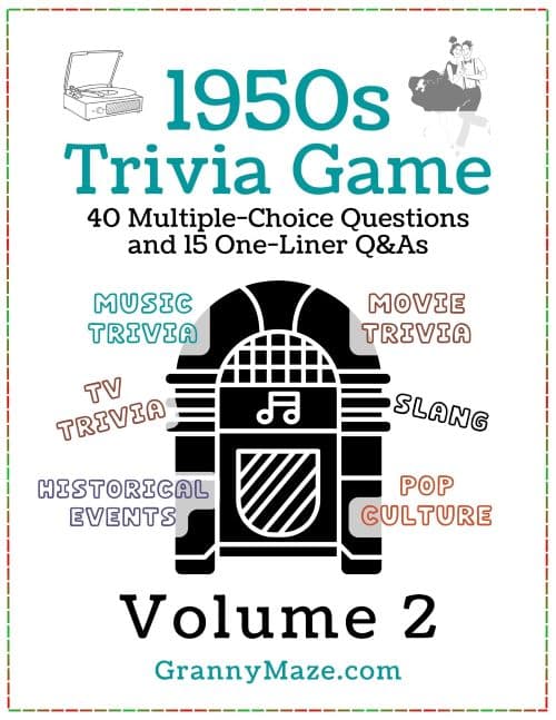 1950s Trivia for Seniors: Volume 2