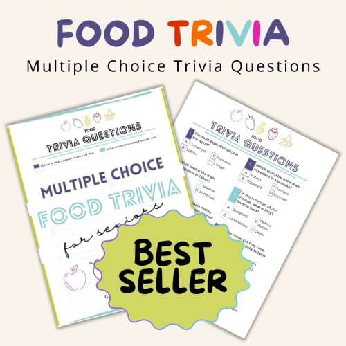 The Food Trivia Multiple Choice is one of my best-selling games. Click for more details.