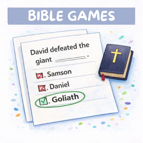 Bible games for seniors featuring scripture-based trivia and printable activities.