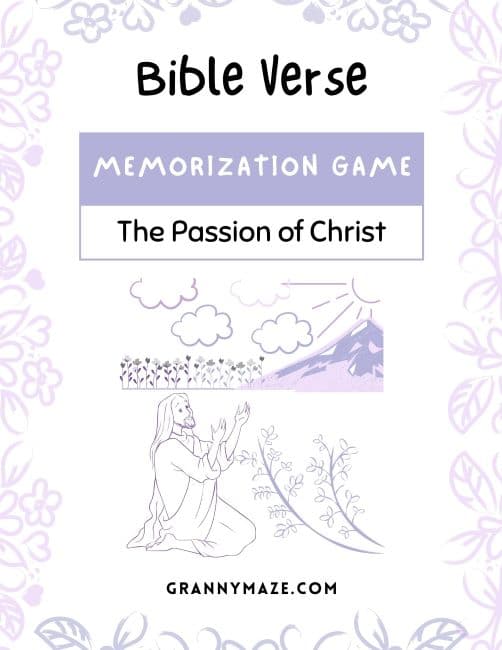 Bible Verse Memorization Games: The Passion of Christ
