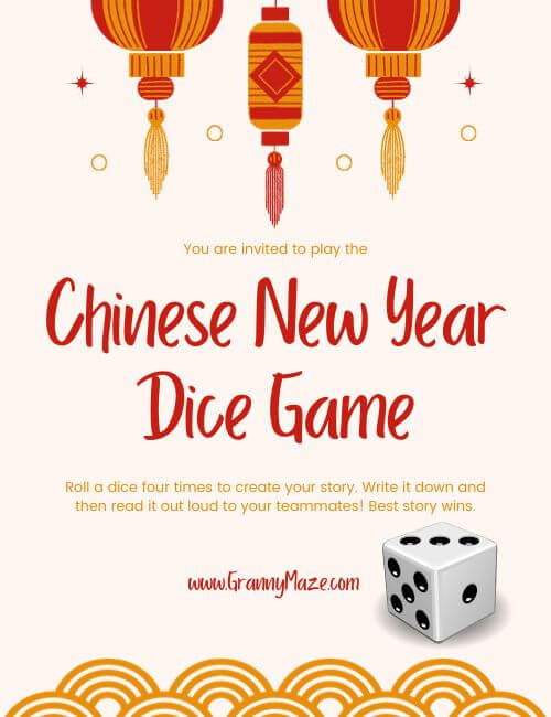 Chinese New Year Dice Game @grannymaze