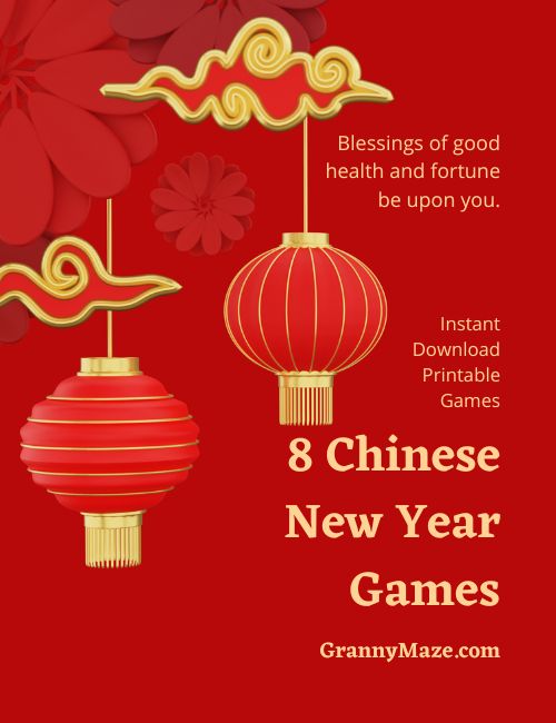 Find Chinese New Year Printables - 8 Free Games at Grannymaze.com