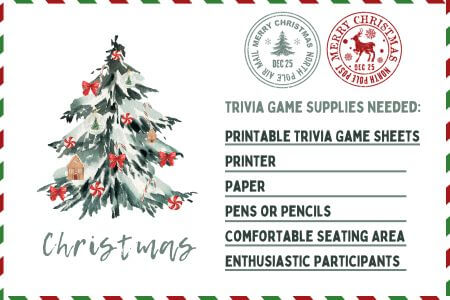 Christmas Trivia Game Supplies Needed @grannymaze