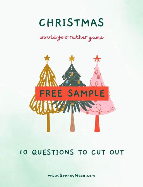 Christmas Would You Rather Free Sample Multinational @grannymaze