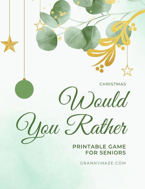 Would You Rather Christmas Edition @grannymaze