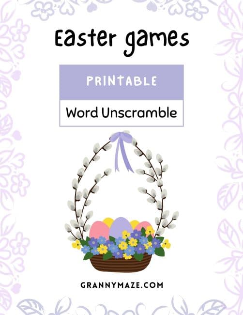 Easter Unscramble Game at Grannymaze.com
