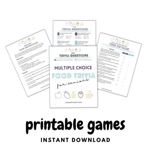 Get Your Food Trivia Game Instant Download with the Bonus Game Now!