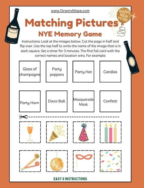3 Free Matching Games for seniors. Improve your memory @grannymaze