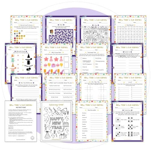 Game preview pages for this month New Years Eve Game Bundles