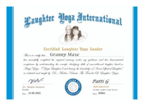International Laughter Yoga Certificate