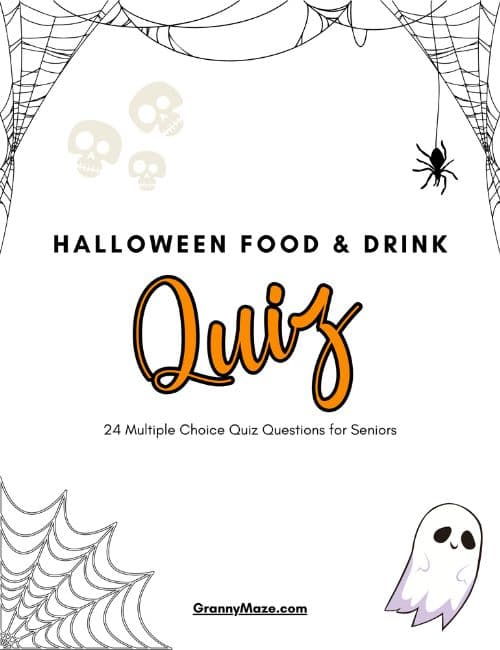 Get the 24 Multiple Choice Halloween Food and Drink Quiz Questions game here.