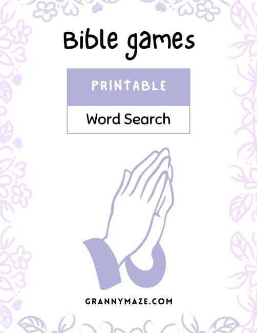 Large Print Bible Word Search Game