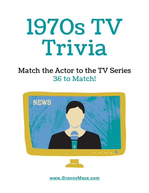1970s TV Matching Game – Match 36 Actors to Their Shows!