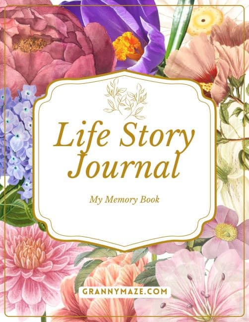 My Life Story Journal Memory Book Cover Option