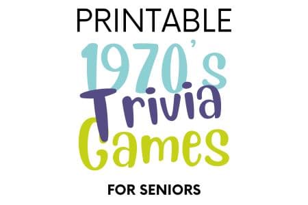 Printable 1970s Trivia Game Shop for Seniors