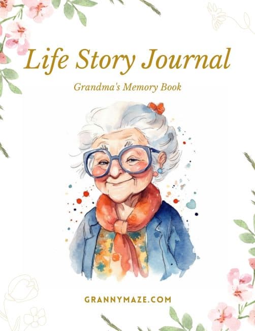 Grandma's Life Story Book Cover Option