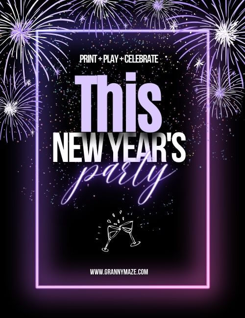 10 Printable New Year's Eve Games for Seniors to Kickstart Your NYE Celebrations