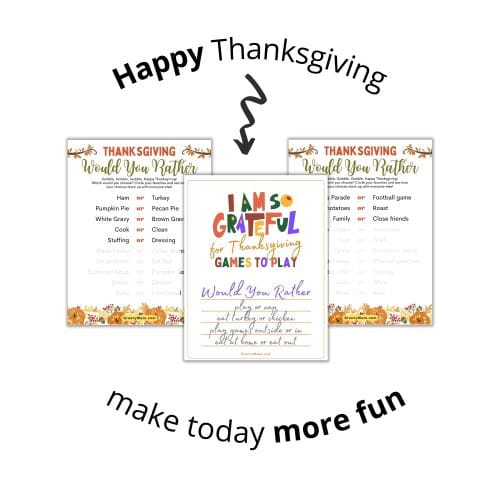 Thanksgiving Would You Rather Game